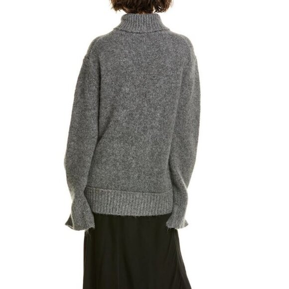 *NWT* $1590 MICHAEL KORS COLLECTION CELINE DECONSTRUCTED CUFF CASHMERE SWEATER_L - Picture 2 of 5